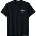 thumbnail image 1 of He is Risen Pocket Christian Easter Tshirts for Women Men Jesus Religious Cross T-Shirt Short Sleeve Crewneck Shirts Black, 1 of 7