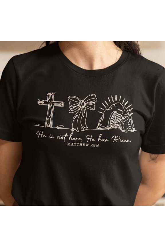 He is Risen Shirt Easter Jesus Tee Easter Gift For Christian Christian Shirts Religious Gi