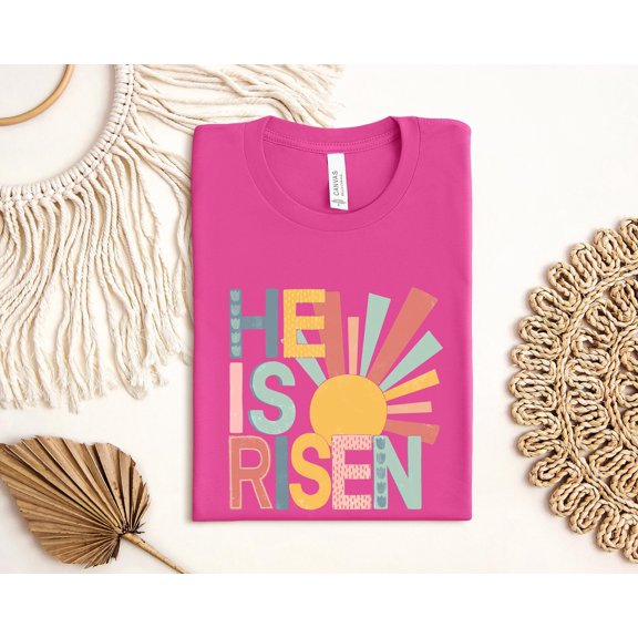 He is Risen T-Shirt, Christian Easter T-Shirt, Womens Easter T-Shirt, Bible Verse T-Shirt,