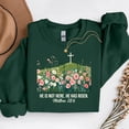 thumbnail image 1 of He is Risen Wildflower Spring Easter – T-Shirt, Hoodie & Sweatshirt – Easter Theme – Family or Religious Gatherings, 1 of 6