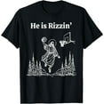 thumbnail image 1 of He is Rizzin' Funny Jesus Playing Basketball T-Shirt, 1 of 3