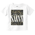 thumbnail image 1 of He's A Saint Leopard Print Chains Toddler Boy Girl T Shirt Infant Toddler Brisco Brands 6M, 1 of 5