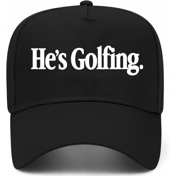 He's Golfing Hat (Black)