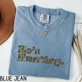 thumbnail image 1 of He's Hunting Camo Letter Tee – Funny Rustic Graphic T-Shirt for Hunting Wives & Couples, 1 of 6