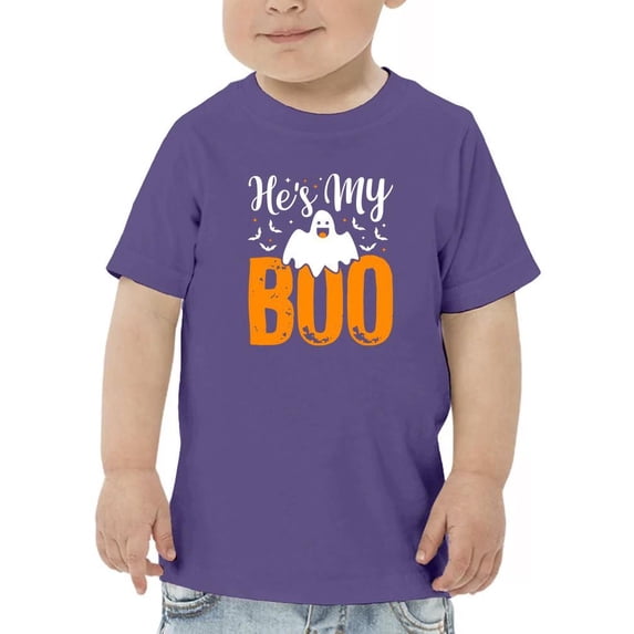 He's My Boo Cute Halloween. T-Shirt Toddler -Image by Shutterstock, 3 Toddler