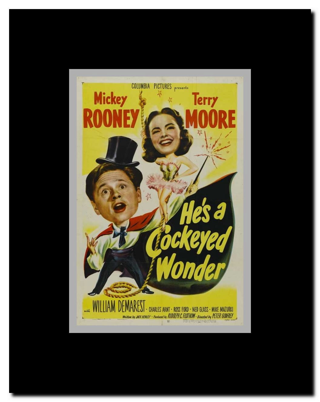He's a Cockeyed Wonder Framed Movie Poster
