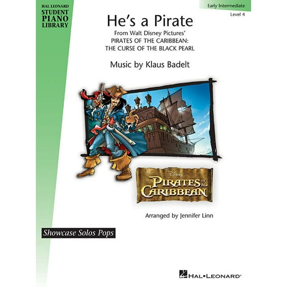 He's a Pirate: Hal Leonard Student Piano Library Showcase Solo Level 4/Intermediate, (Paperback)
