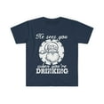 thumbnail image 1 of He sees you when you are Drinking  Unisex T-shirt S-3XL Santa Christmas, 1 of 2