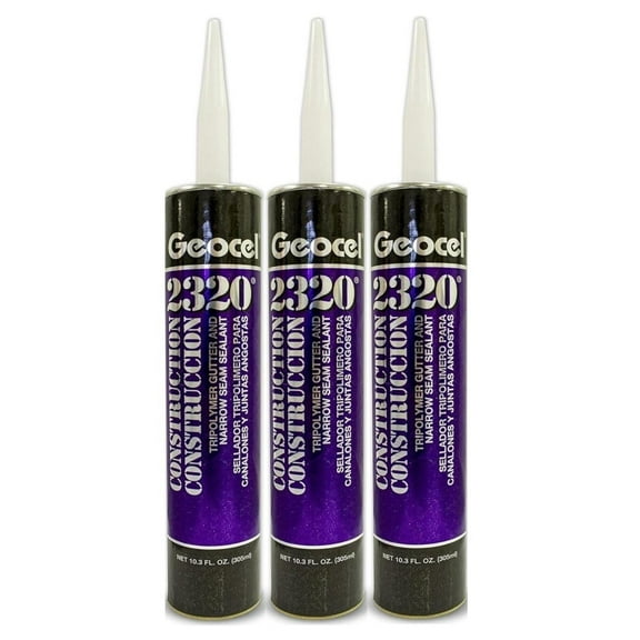 HeSLehs 2320 Gutter Sealant Clear 3 Pack