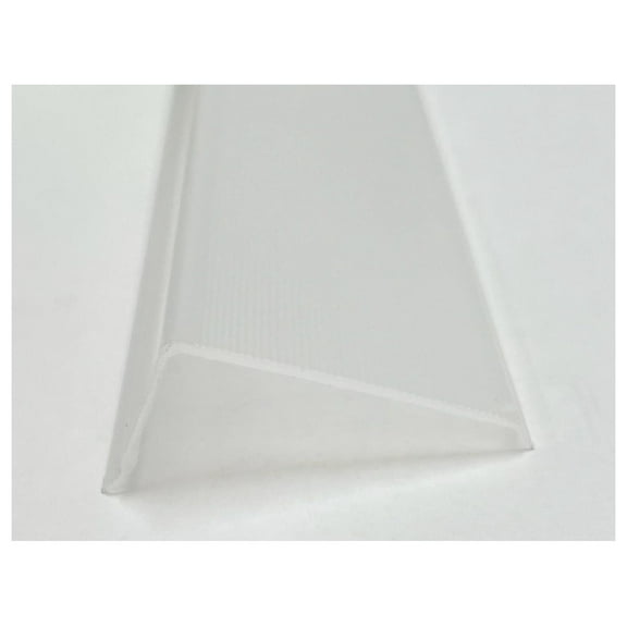 HeSLehs 24-1/4" Lens Diffuser Under Cabinet Replacement Cover Narrow L-24-1/4 x W-1-15/16 x H-15/16 Angled Edge
