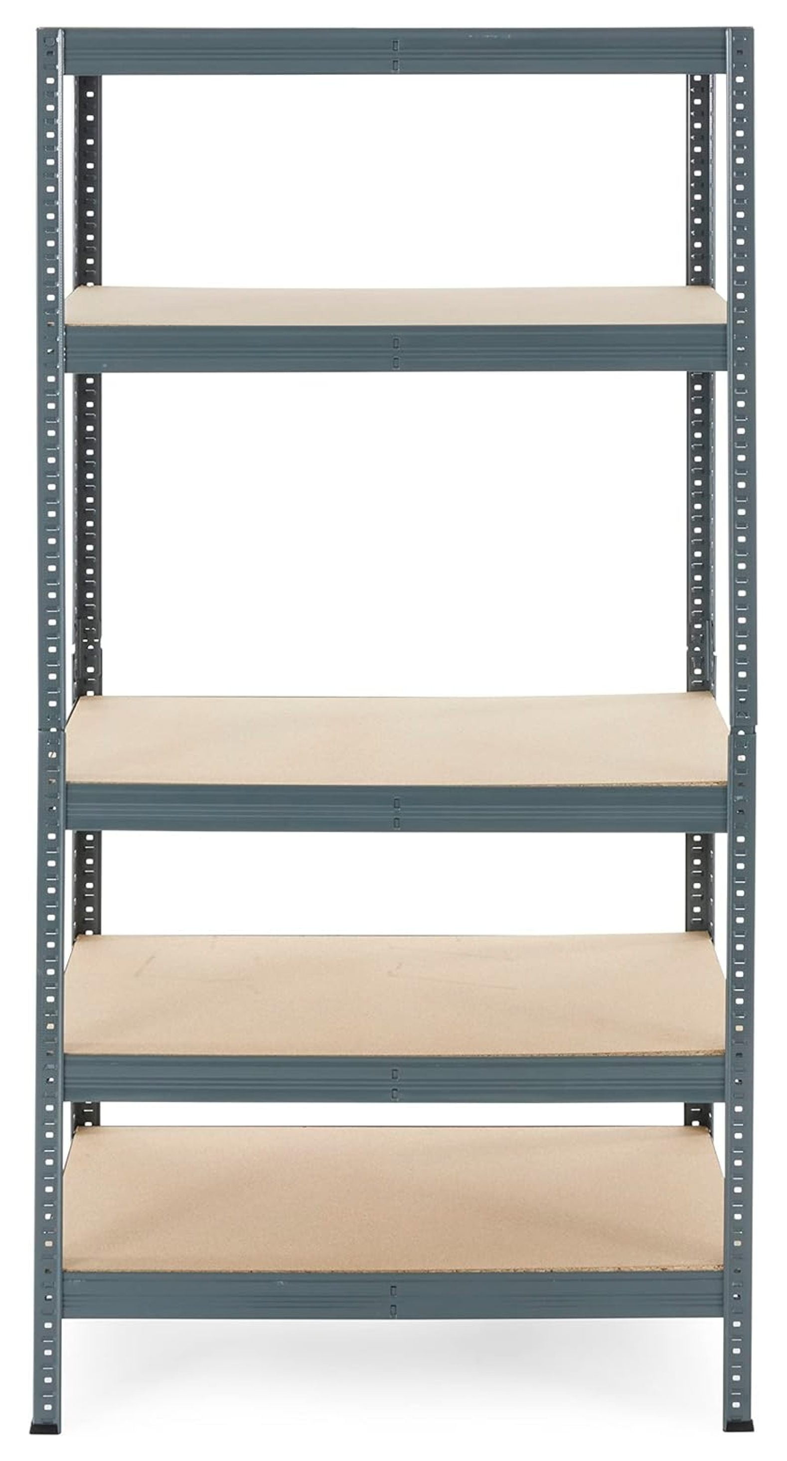 Trestles 36x72" Blue-Gray 5-Tier Adjustable Steel Shelving Unit