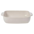 thumbnail image 1 of HeSLehs Ceramic 13" x 9" Rectangular Baker - Pacifica Collection, Vanilla | Oven & Dishwasher Safe Bakeware | Food Safe Glazing | Restaurant Quality Dinnerware, 1 of 2