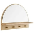 thumbnail image 1 of HeSLehs EEI-6350-OAK Moonbeam Arched Mirror, Oak, 1 of 7