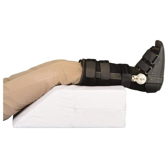 HeSLehs Elevating Leg Pillow, Recovery Support Wedge for Foot, Ankle, Leg, Hips and Back, Choose from 6 or 8 Height, Removable and Washable Cover, 8" Height