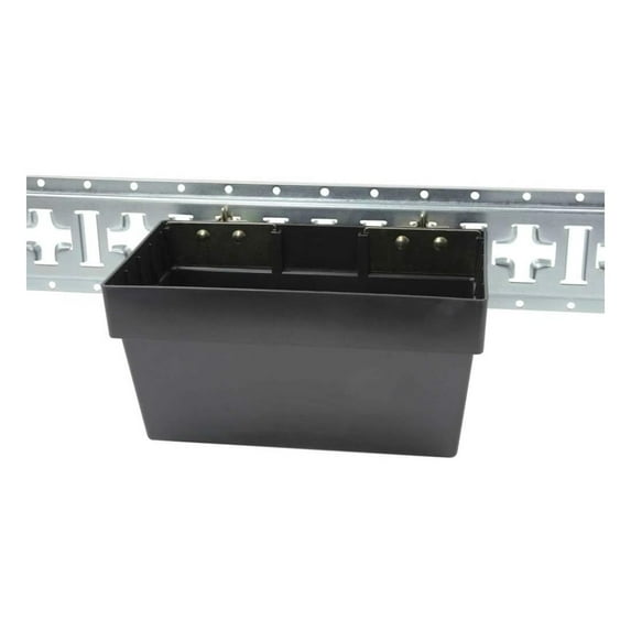 HeSLehs Heavy Duty E-Track Storage Bin for E-Track Systems - Large E-Track Basket Organizer for Trucks, Enclosed Trailer, Garage, Vehicles - E-Track Accessories for Enclosed Trailer