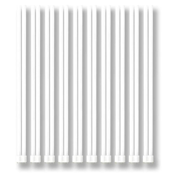 HeSLehs PLL55/850 | 55W 21.2" Tube Compact Fluorescent Light Bulb | 4-pin 2G11 Base 5000K Daylight 3900 Lumen | 36000 Hour Long Life Biax | Pack of 10