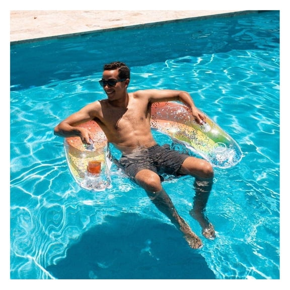 HeSLehs Rainbow Collection Party Pack with Deluxe Sun Chair and Jumbo Pool Noodle PC6123GRH
