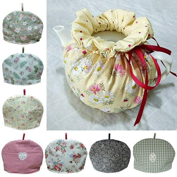 HeYii Tea Cozy Vintage Comfortable Fabric Flower Printed Tea Cosy for Tea Pot