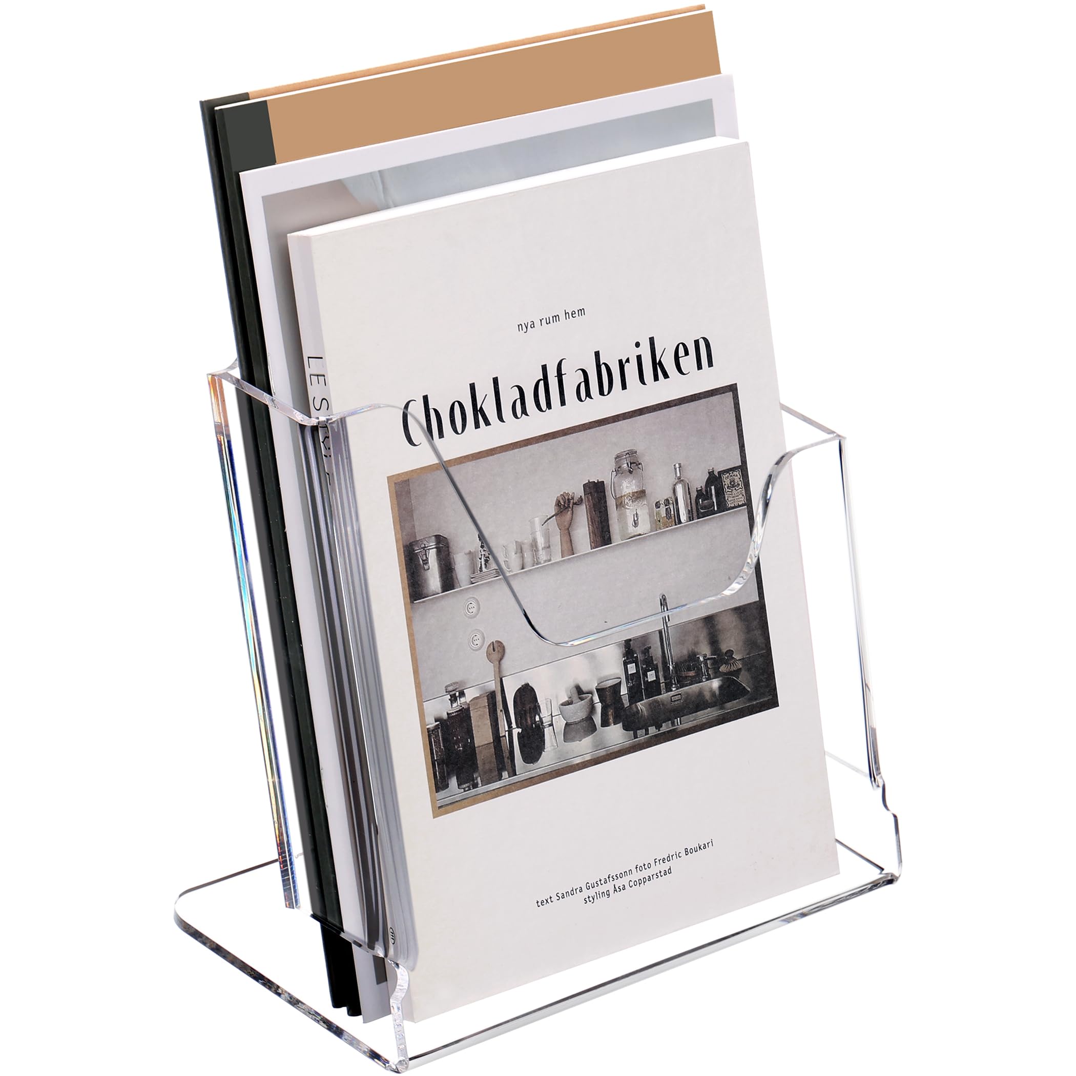 1/3 A4 Leaflet Acrylic Brochure Holder Clear Plastic Countertop Booklet Holder Products From - View #5
