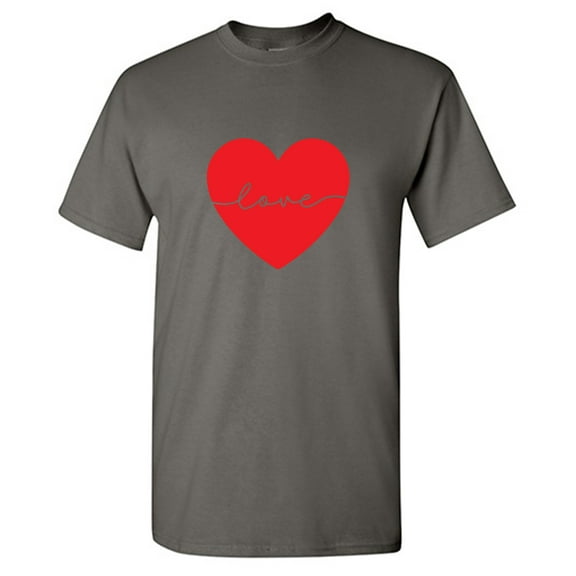 Hea*t Love Sarcastic Humor Graphic Tees Gift For Mens Novelty Funny T Shirt