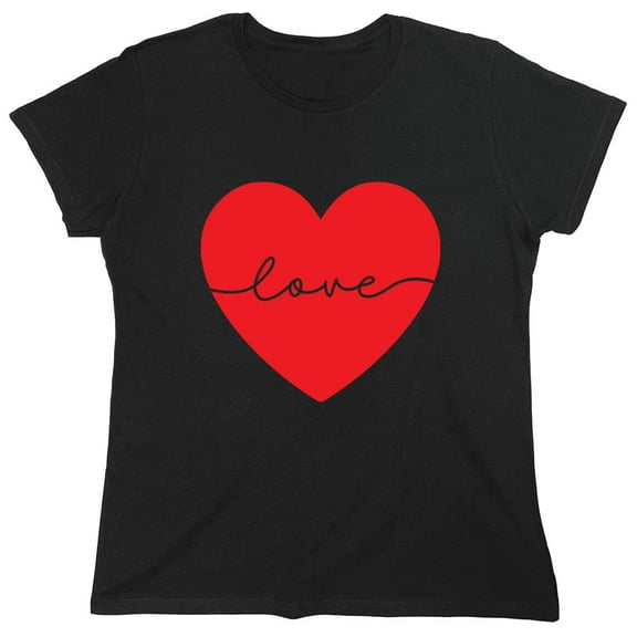 Hea*t Love Sarcastic Humor Novelty Funny Women's Casual Tees