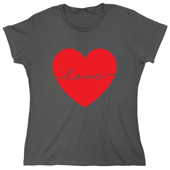 Hea*t Love Sarcastic Humor Novelty Funny Women's Casual Tees