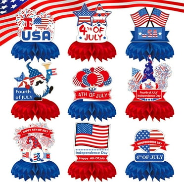 HeaCare 4th of July Party Supplies Independence Day Red White And Blue Props Party Supplies Patriotic Decor