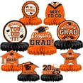 thumbnail image 1 of HeaCare 9PCS Graduation Decorations 2025 Congrats Grad Table Centerpiece Congratulate Graduation Honeycomb Table Toppers for Graduation Party Supplies, 1 of 14