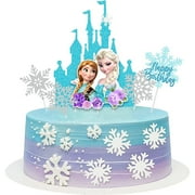 HeaCare Carton Frozen Birthday Cake Topper, Cake Toppers, Theme Cake Decoration For kids Girls Party Supplies Decoration