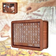 HeaCare Cash Vault Wooden Savings Box, Cashbox Saving, Cash Savings Challenge Box, Wooden Money Box, Cash Saver Box, Saving Box For Cash For Adults, Money Box For Cash Gift (1000)