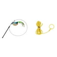 thumbnail image 1 of HeaCare Cat Toys Bundle Adjustable Hanging Bird Toy, Rope and Wire Set Stimulate Your Cat's Hunting Instincts with Durable Indoor Playthings G, 1 of 2