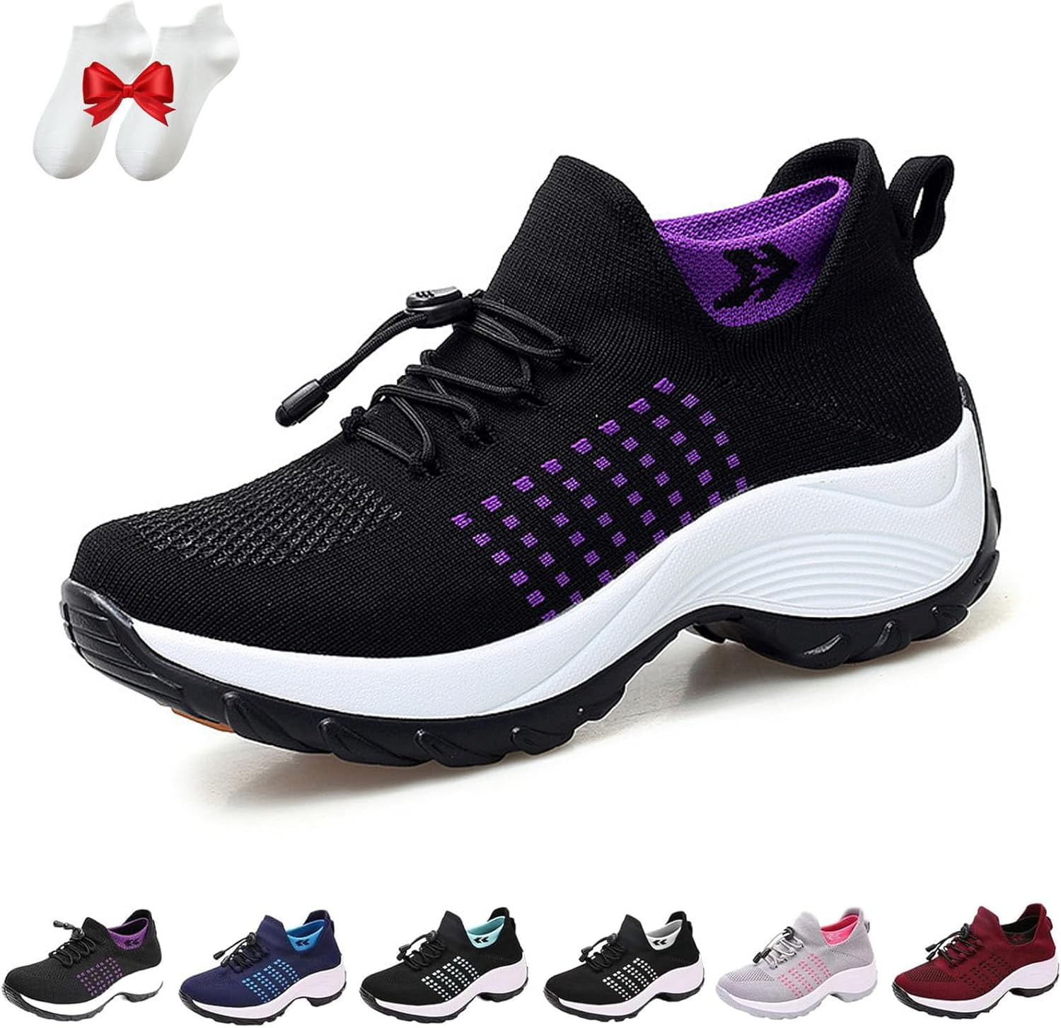 HeaCare Comfort Wear Orthowear Shoes for Women, 2025 Comfortwear Ortho Stretch Cushion Shoes for Women Plantar Fasciitis, New Mothers Day Gifts