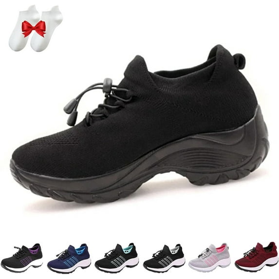 HeaCare Comfort Wear Orthowear Shoes for Women, 2025 Comfortwear Ortho Stretch Cushion Shoes for Women Plantar Fasciitis, New Mothers Day Gifts
