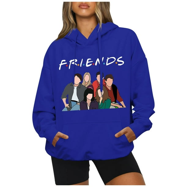 HeaCare Mens Womens Sweatshirt FRIENDS Printed Hoodie Hoody Sweatshirts Ladies Pullover Sweater Jumper Friends TV Show Merchandise FRIENDS Birthday