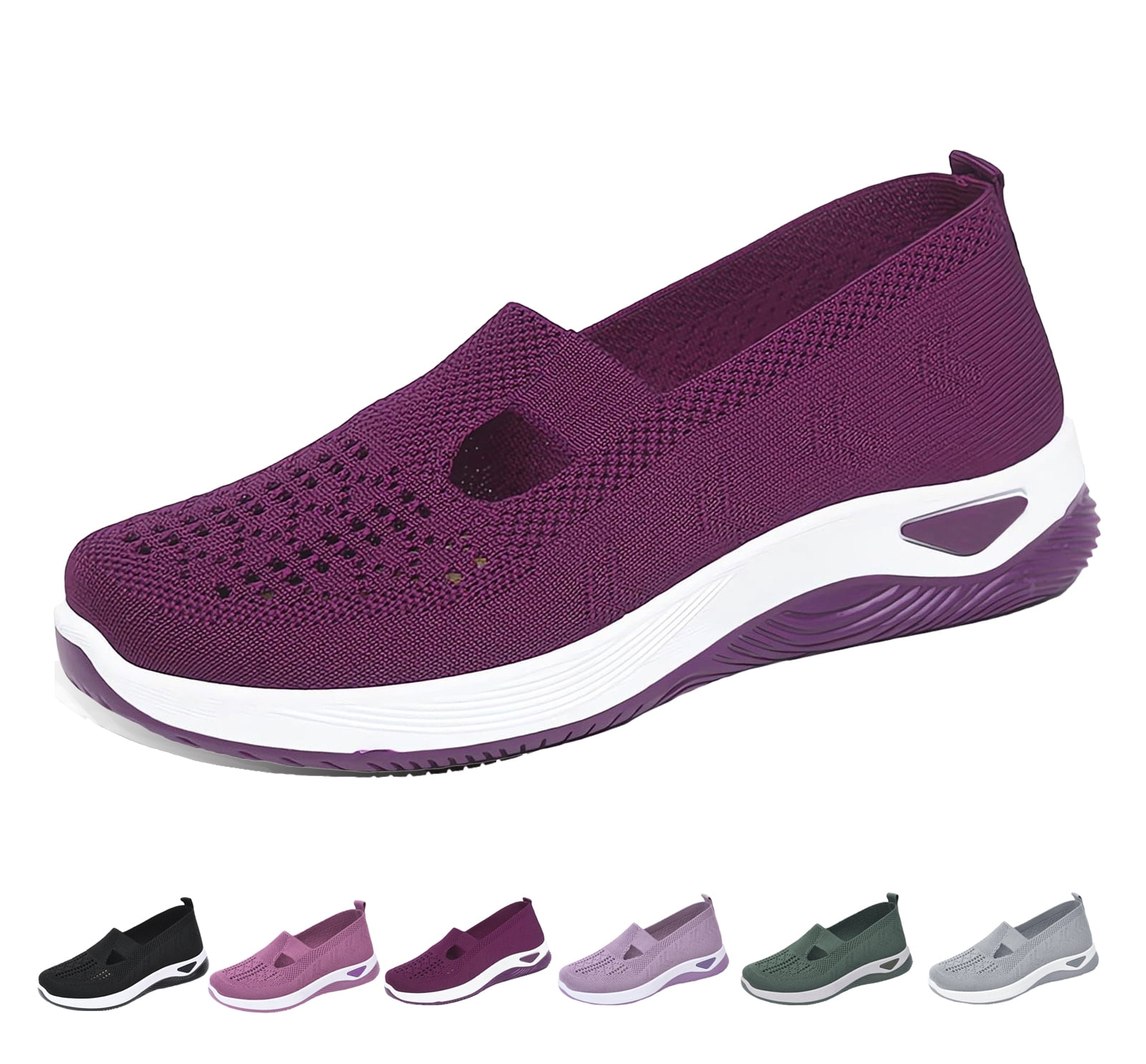 HeaCare Orthopedic Shoes for Women Breathable Soft Slip On Sneakers