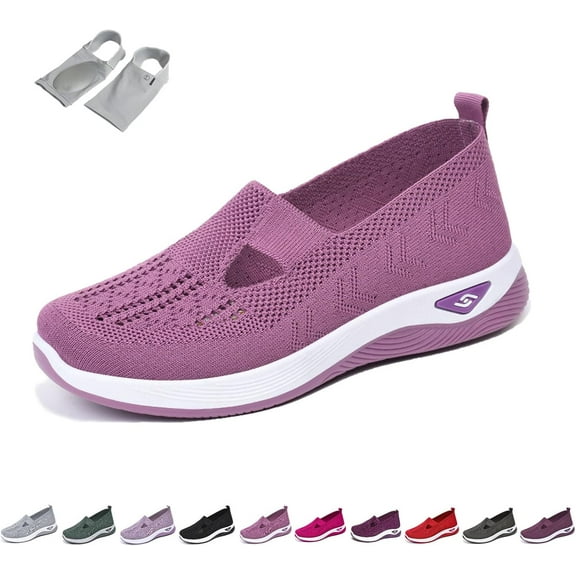 HeaCare Orthowalkway Womens Shoes, Women's Woven Orthopedic Breathable Soft Shoes Arch Support, Ortopédicos para Mujer
