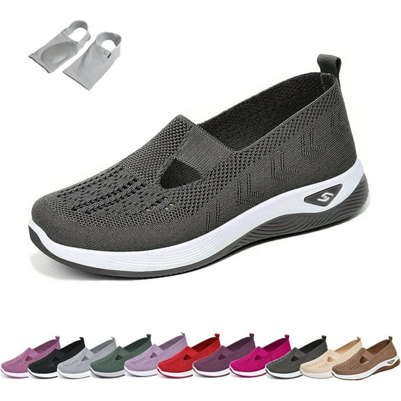 HeaCare Orthowalkway Womens Shoes, Women's Woven Orthopedic Breathable Soft Shoes Arch Support, Ortopédicos para Mujer