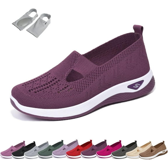 HeaCare Orthowalkway Womens Shoes, Women's Woven Orthopedic Breathable Soft Shoes Arch Support, Ortopédicos para Mujer