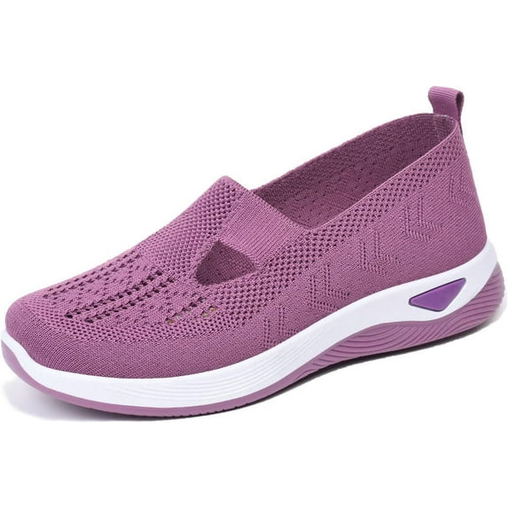 HeaCare Shoes Women's Woven Orthopedic Soft Sole Breathable Walking Shoes Slip On Sneakers Clogs Diabetic Sandals Hands Free, Walking Shoes Women