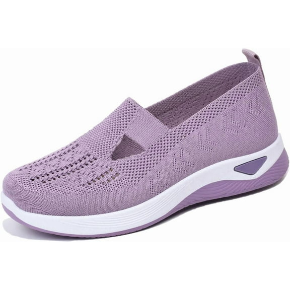 HeaCare Shoes Women's Woven Orthopedic Soft Sole Breathable Walking Shoes Slip On Sneakers Clogs Diabetic Sandals Hands Free, Walking Shoes Women