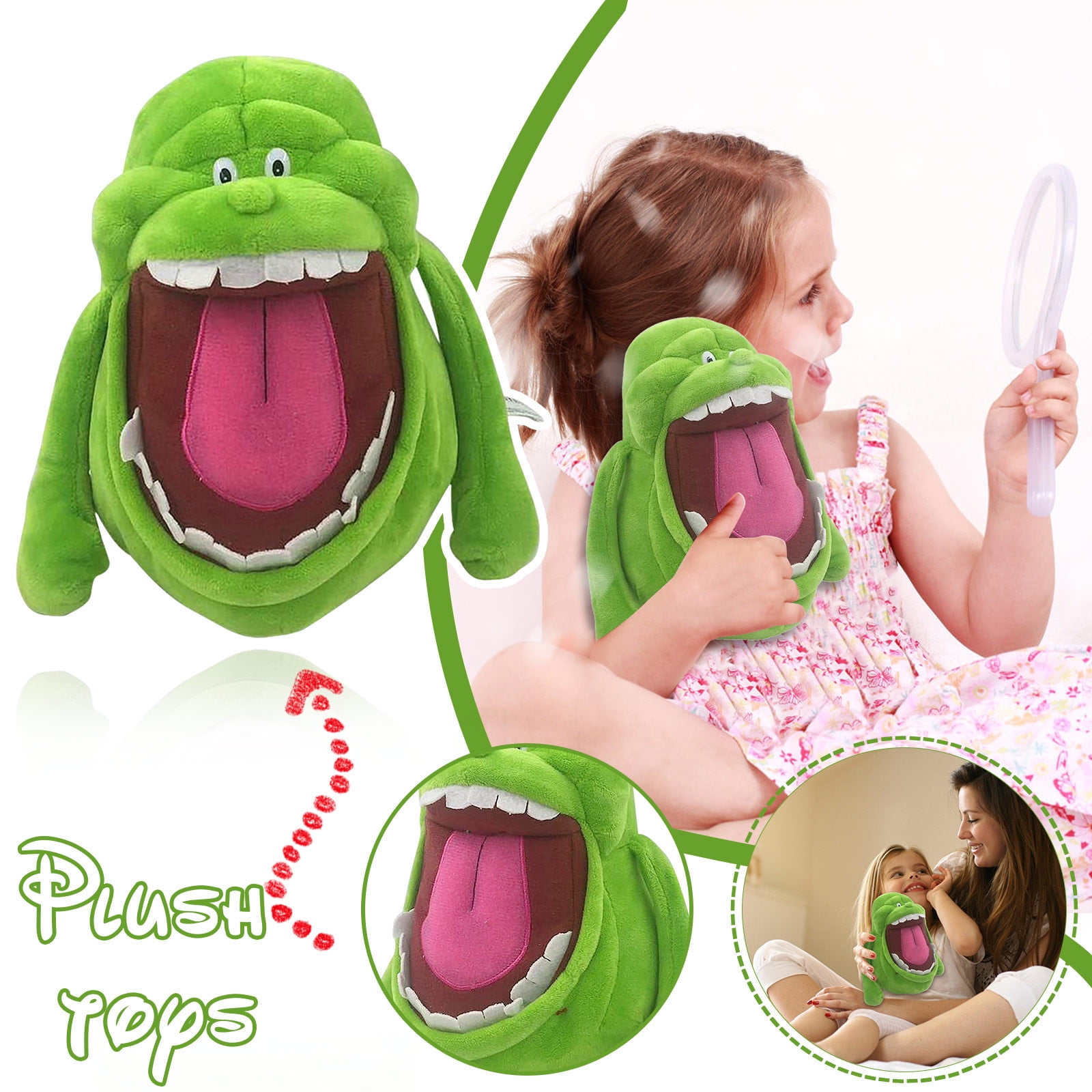 HeaCare Super Soft Ghostbusters Slimer Plush Toy and Pillow Combo Perfect for Hugging and Snuggling Makes a Great Gift for Children on Special Occasions 7.8 Walmart