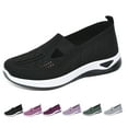 HeaCare Women's Woven Orthopedic Breathable Soft Shoes 2024 New Slip