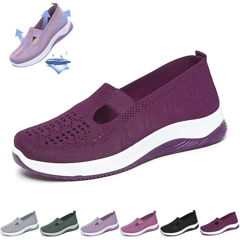 HeaCare Women’s Woven Orthopedic Breathable Soft Shoes, Memory