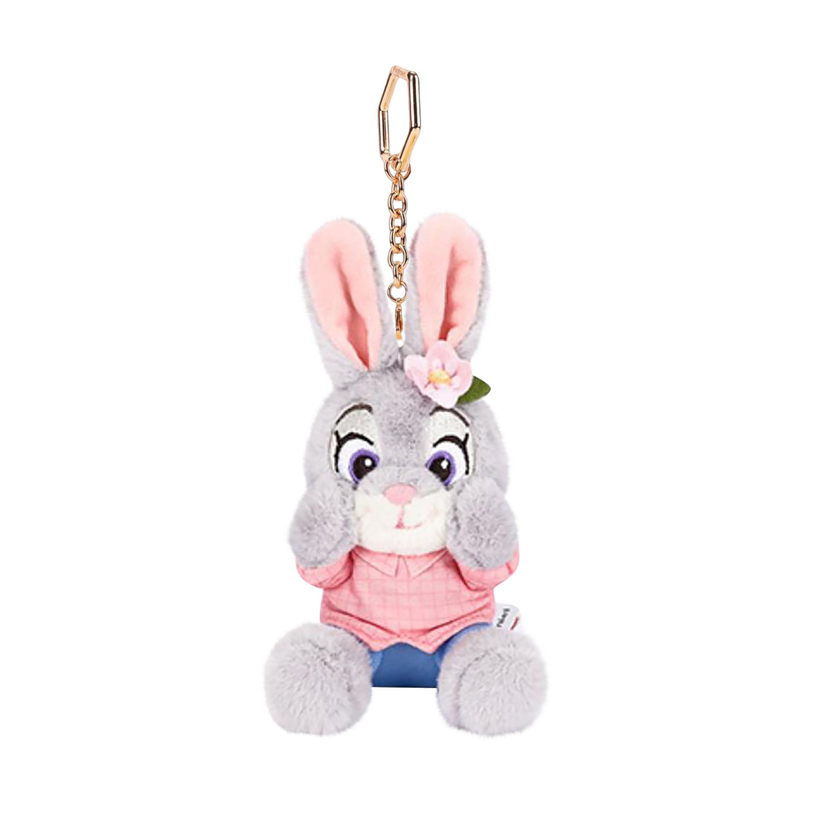 Zootopia Rabbit Keychain HeaCare Zootopia Series Judy Keychain: Little Gray Bunny Kawaii Plushie ...