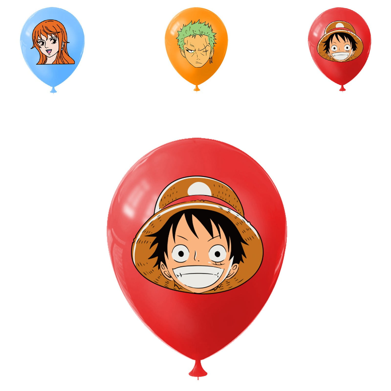 3 pc set Luffy One piece Anime Cartoon Happy Birthday