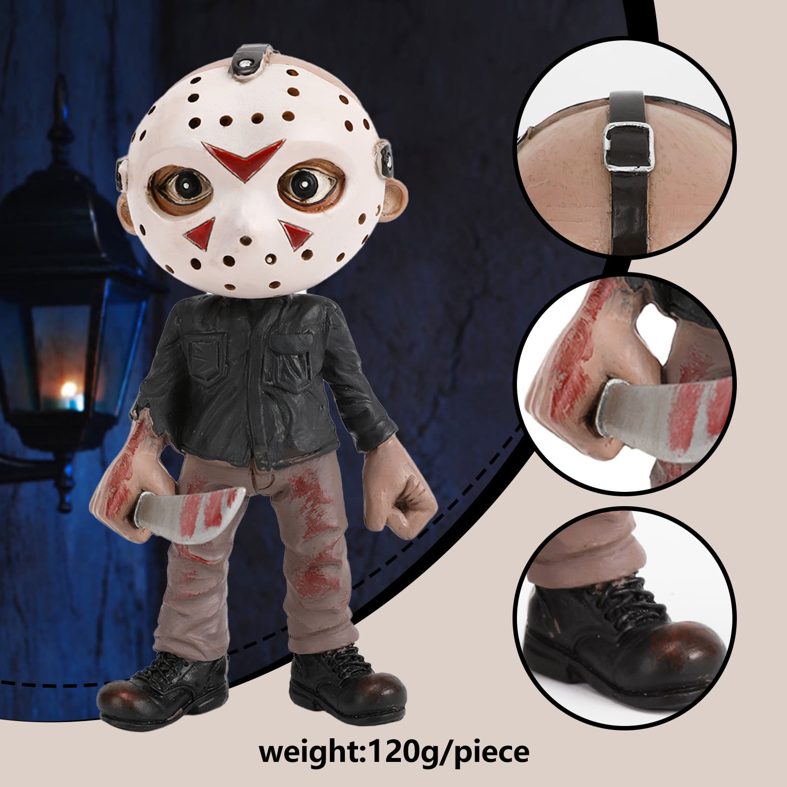 HeaDream Jason Voorhees Doll Action Figure, Popular Characters Friday the 13th Exquisite Holiday ...
