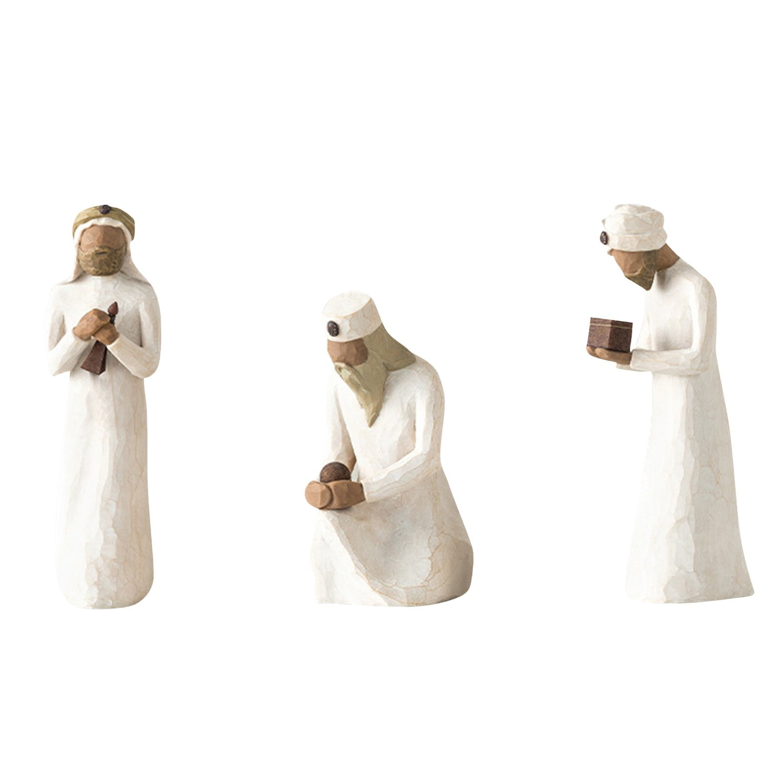 HeaDream Winter Decor HighQuality Nativity Character Statue Hand Drawn