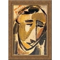 thumbnail image 1 of Head 24x20 Gold Ornate Wood Framed Canvas Art by Amadeo de Souza-Cardoso, 1 of 2