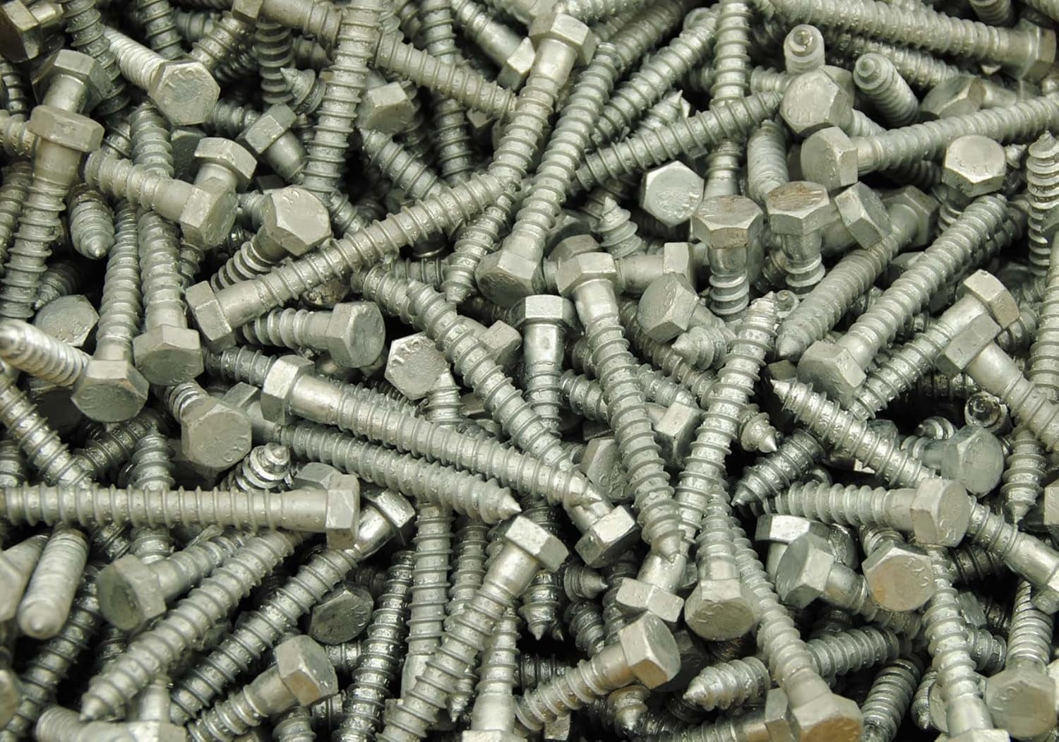 40-Pack 3/8" X 7" Hex Head Lag Bolts - Galvanized Steel Wood Screws For Heavy Duty Projects