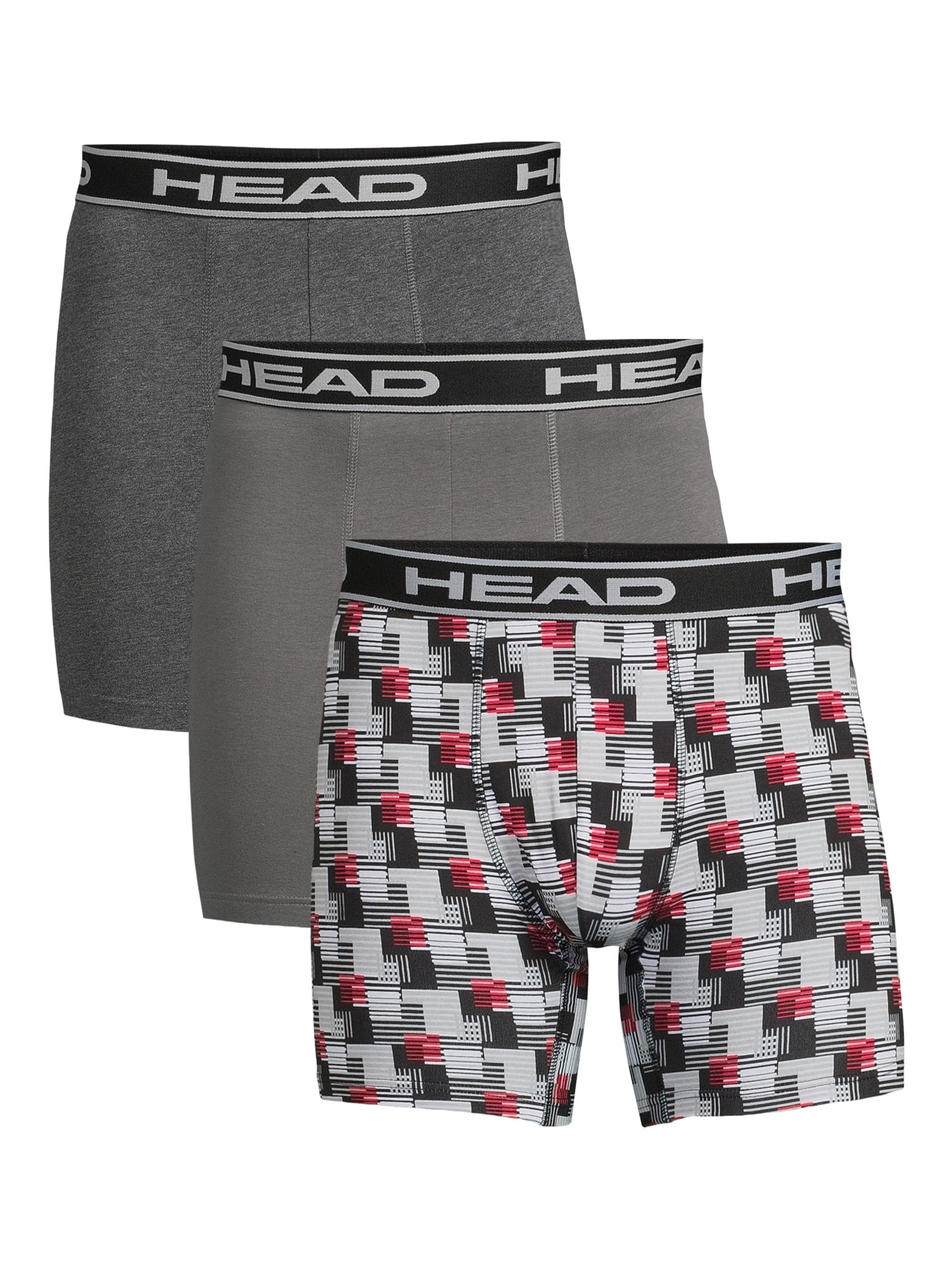 (3-Pack) NEW HEAD Mens Performance Underwear Boxer Briefs S-XL FAST SHIP